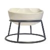 Cat Bowl with Stand (White) 