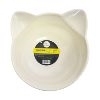 Cat Bowl with Stand (White) 