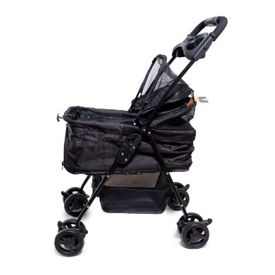 Pet Stroller with Detachable Carrier