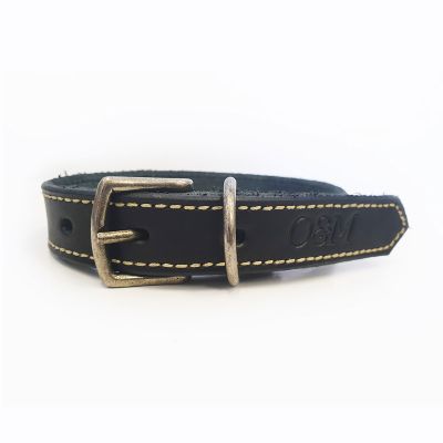 Olly &amp; Max Leather Collar- Black